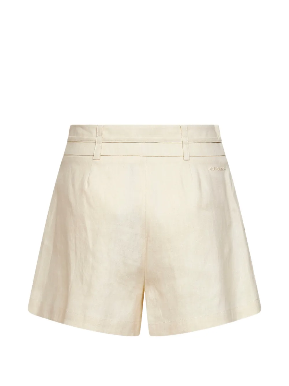  Ermanno Firenze Drawstring-fastening Pleated Shorts - Neutrals 