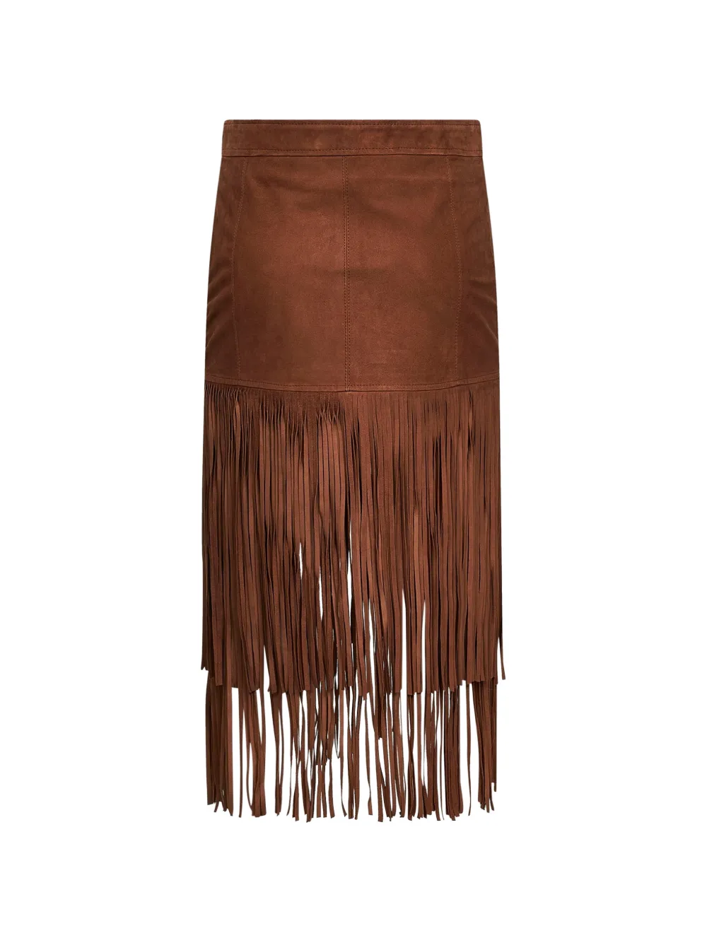 Fringed Midi Skirt