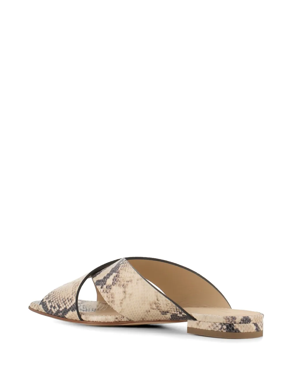 Sergio Levantesi Nunzia sandalen met gekruiste bandjes Beige