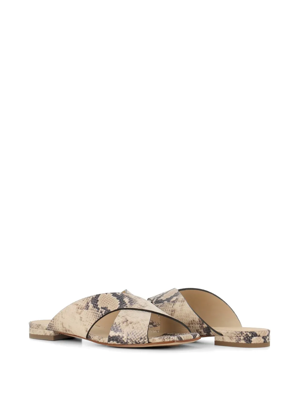Sergio Levantesi Nunzia sandalen met gekruiste bandjes Beige