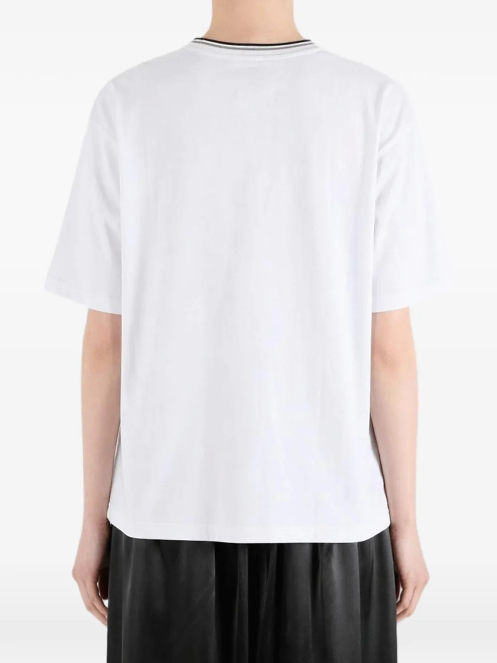 Y's x New Era T-shirt met geborduurd logo Wit