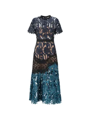 seraphina midi dress Light Blue Midi Summer Dress with Short Sleeves Light Blue / XSmall