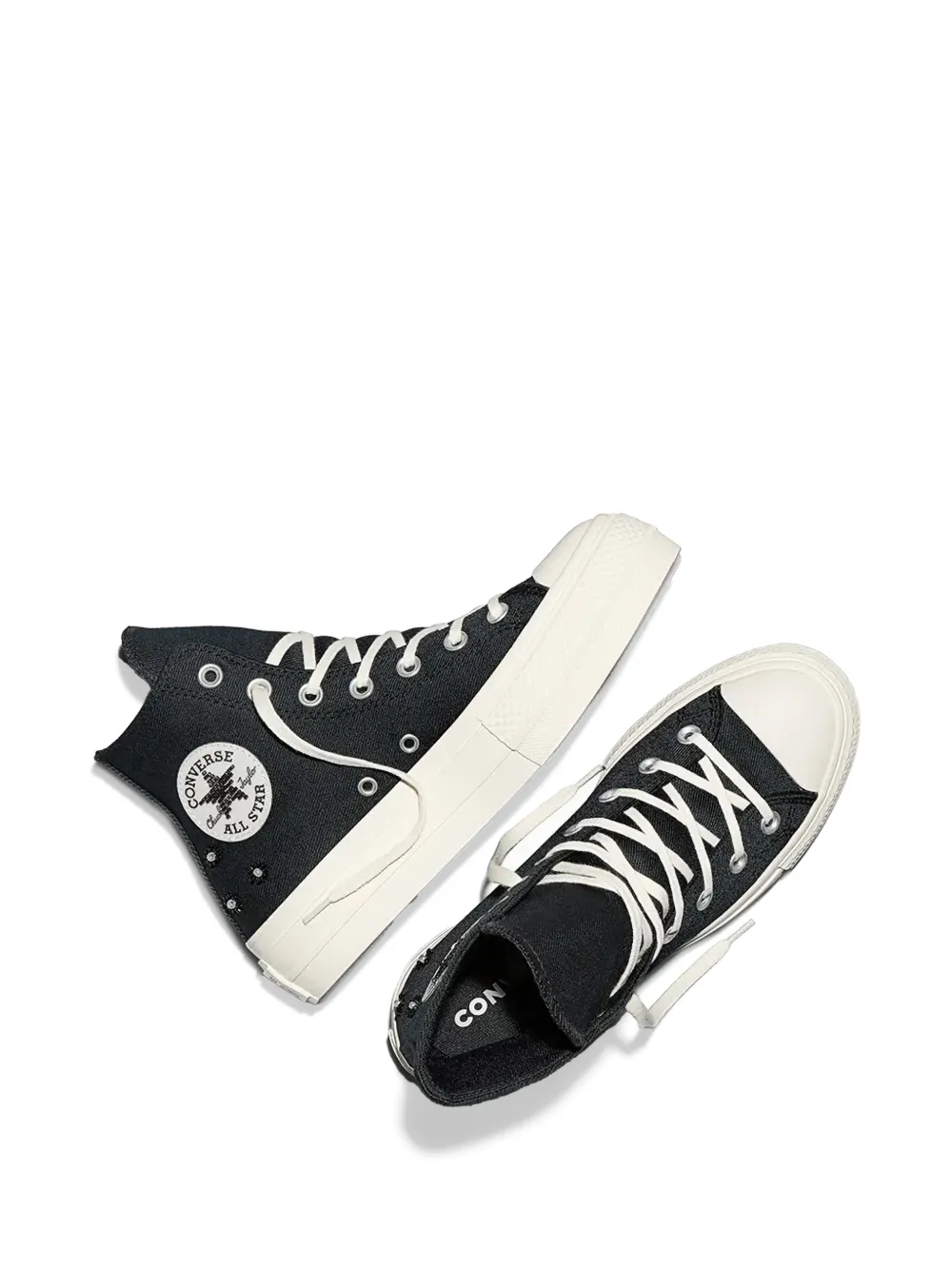 Converse Chuck Taylor All Star Lift Platform Beads sneakers Zwart