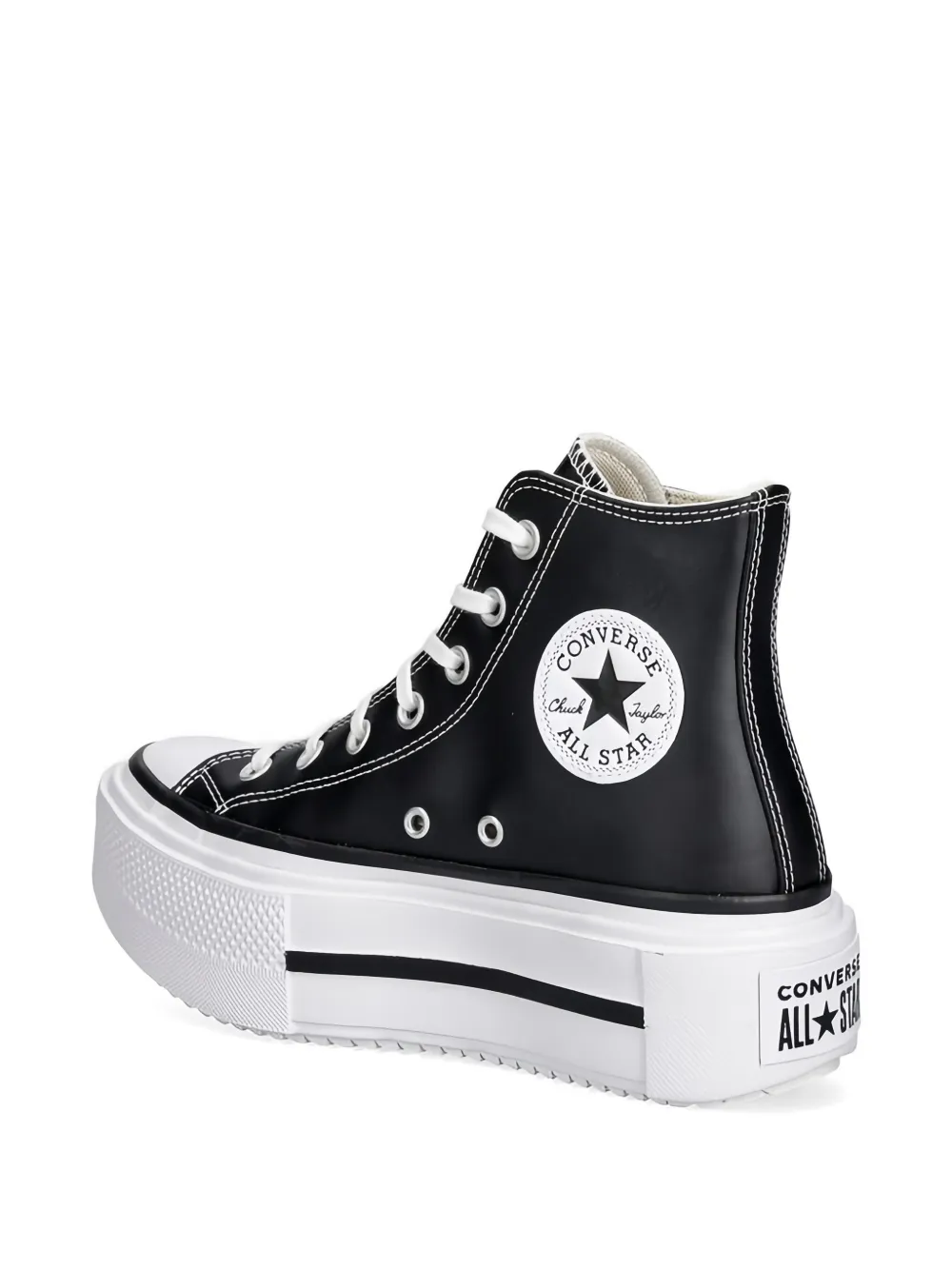 Converse Chuck Taylor All Star Lift Double Stack hi-top sneakers Zwart