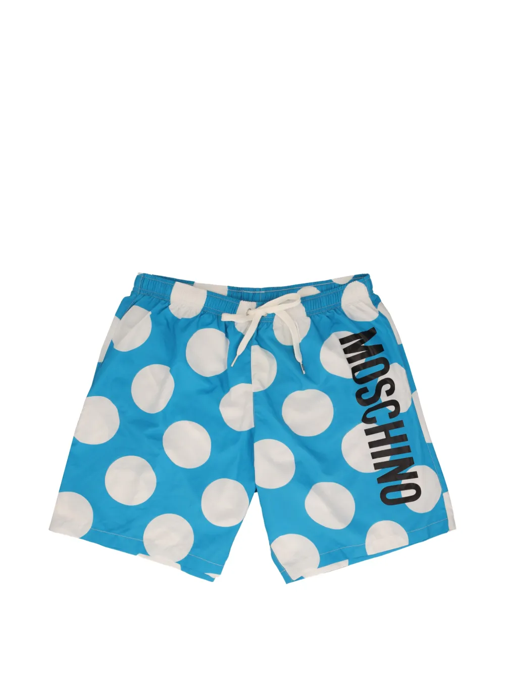 Moschino Pre-Owned polka-dot drawstring swim shorts - Blue
