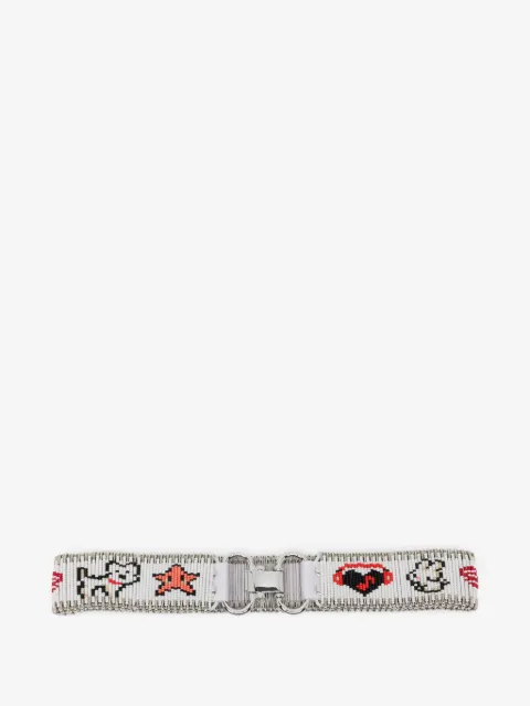 Chopova Lowena safety pin beaded belt