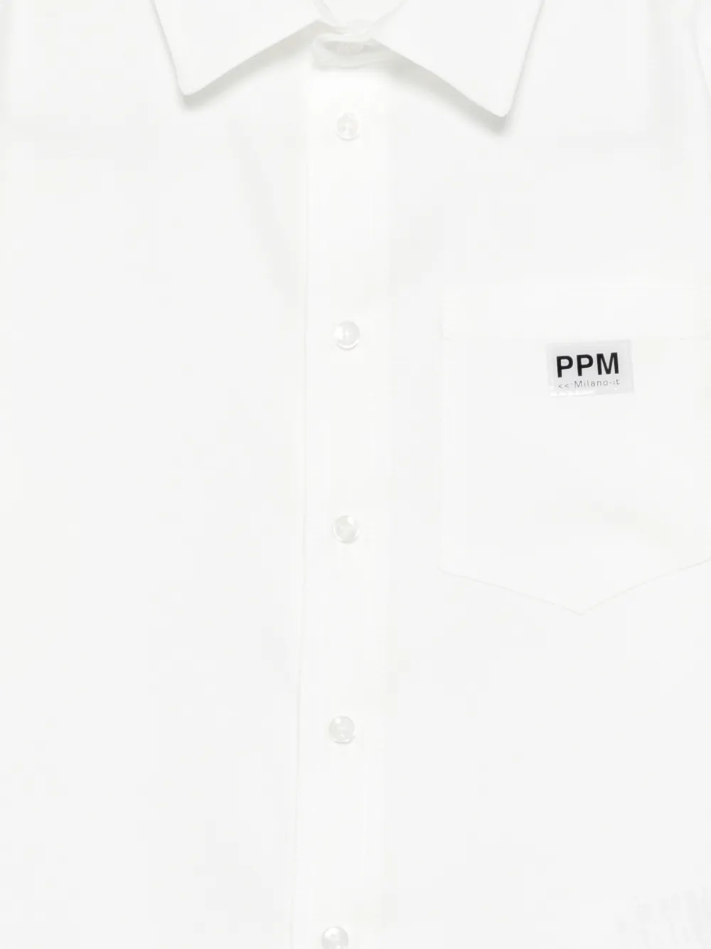 Paolo Pecora Kids T-shirt met borstzak Wit