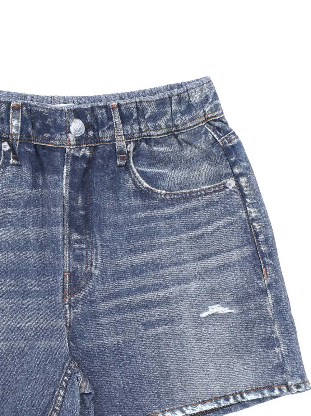  Rag & Bone Distressed Pocket Shorts - Blue 