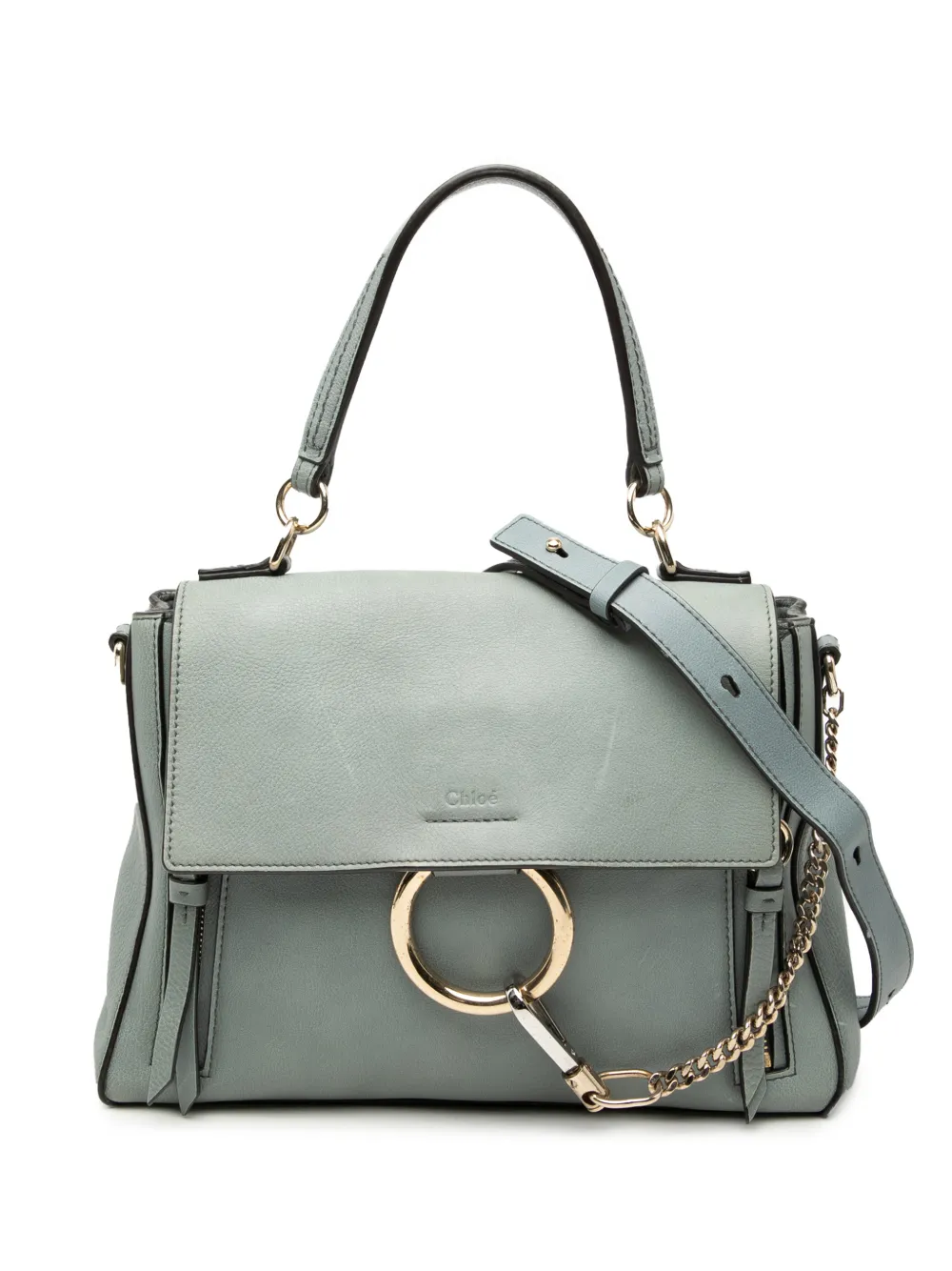 Chloé Pre-Owned 2017 Small Leather Faye Day satchel - Blu