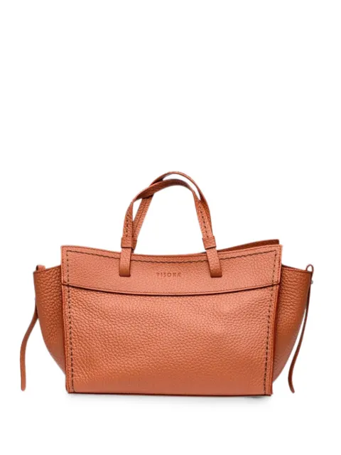 VISONA` bolso shopper de piel granulada