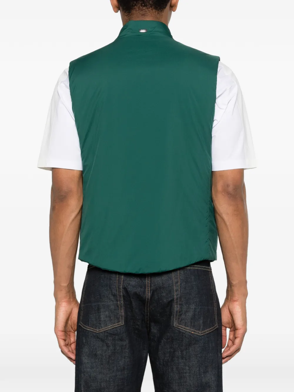 Herno Bodywarmer met rits Groen