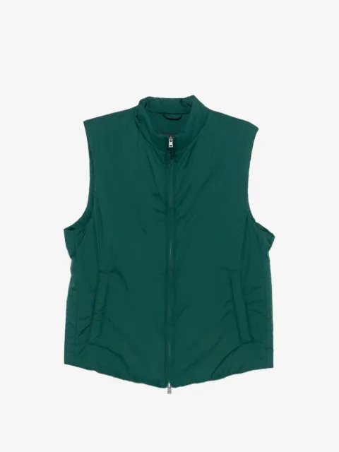 Herno zip sleeveless gilet
