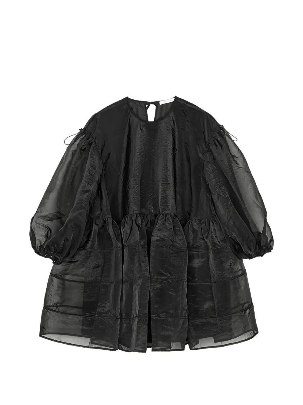 Cecilie Bahnsen CBdarcy tie-detail mini dress - Nero