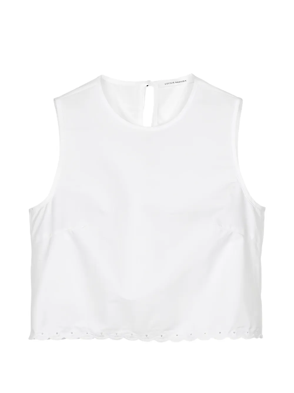 Cecilie Bahnsen CBdeeba broderie anglaise top - Bianco