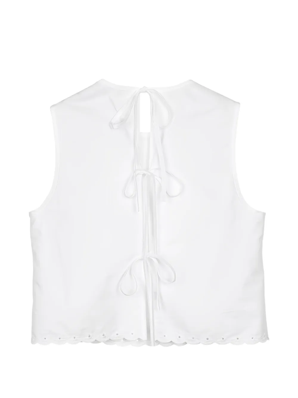Cecilie Bahnsen CBdeeba broderie anglaise top Wit