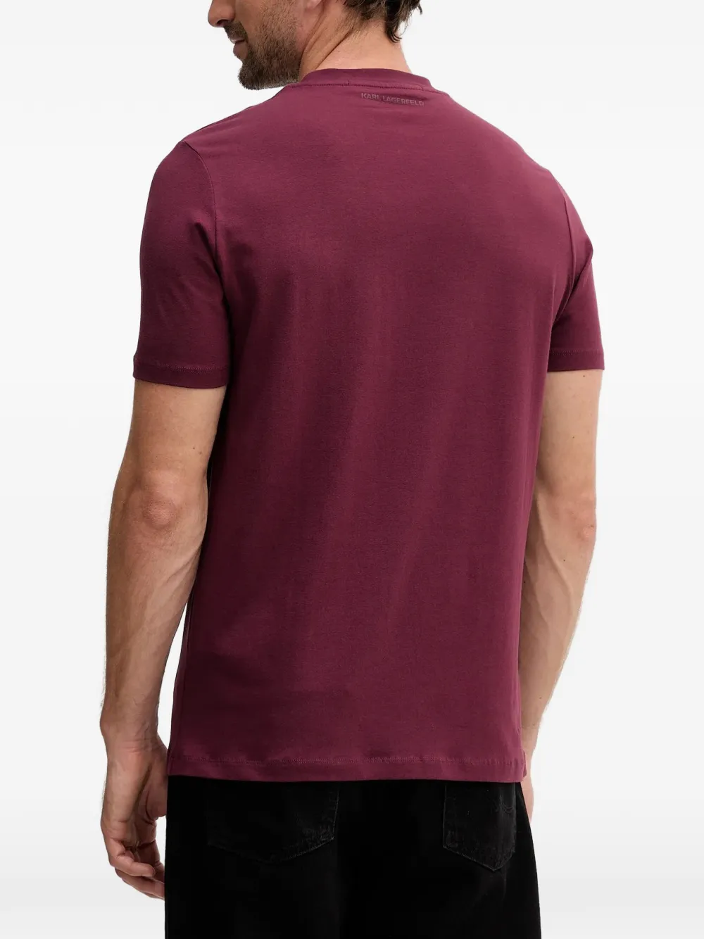 Karl Lagerfeld T-shirt met logoprint Rood
