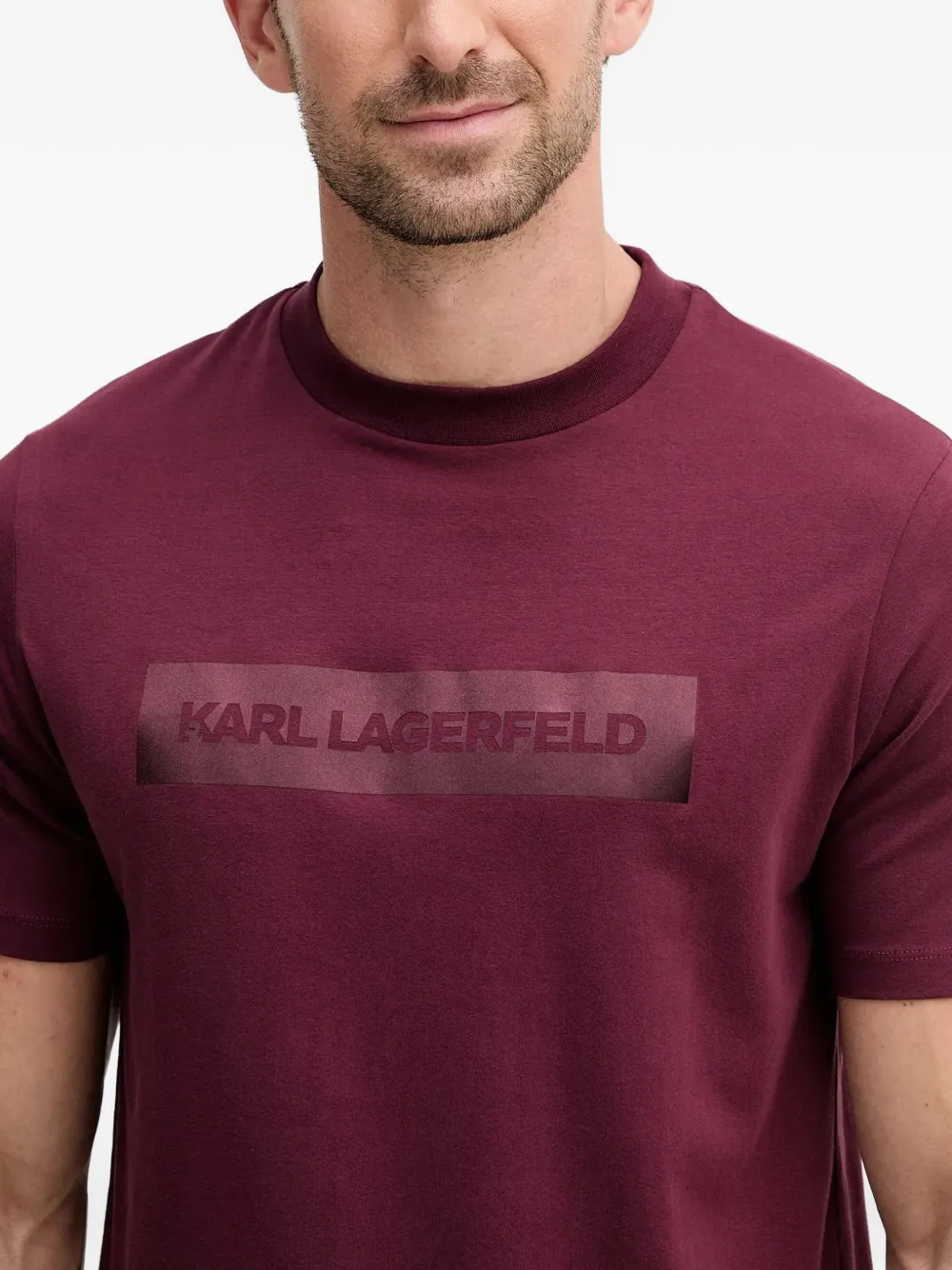 Karl Lagerfeld T-shirt met logoprint Rood
