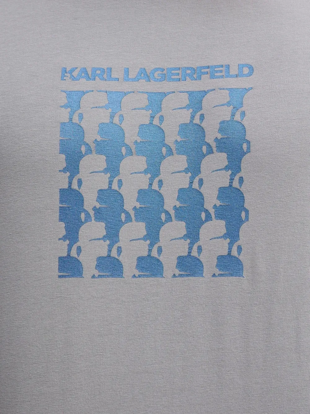 Karl Lagerfeld T-shirt met logoprint Grijs