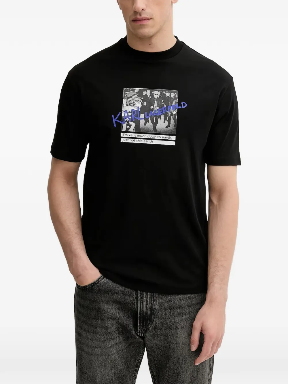 Karl Lagerfeld graphic T-shirt - Nero