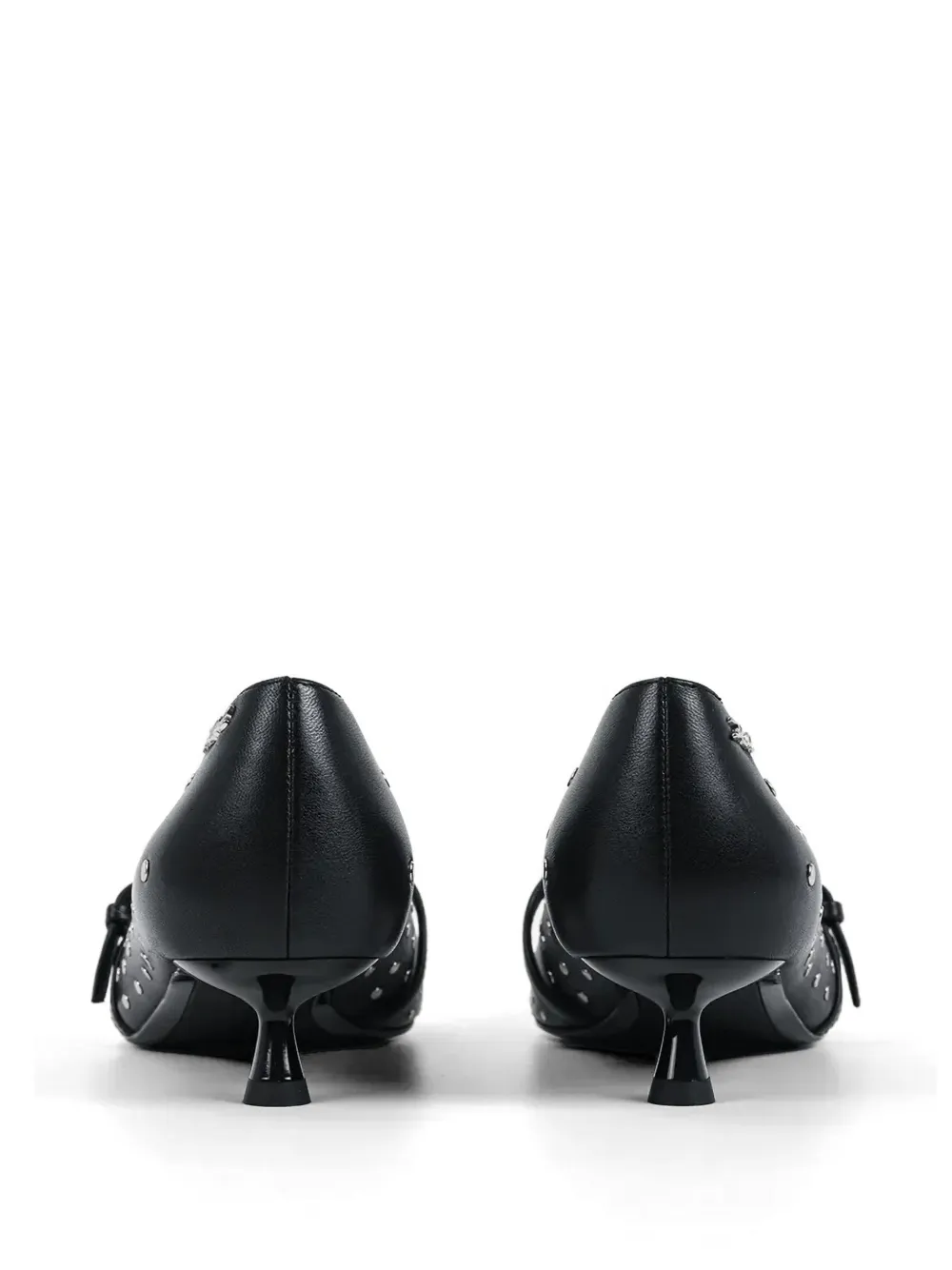 Karl Lagerfeld stud-embellished pointed-toe pumps Zwart