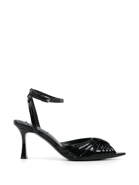 Karl Lagerfeld leather heeled pumps