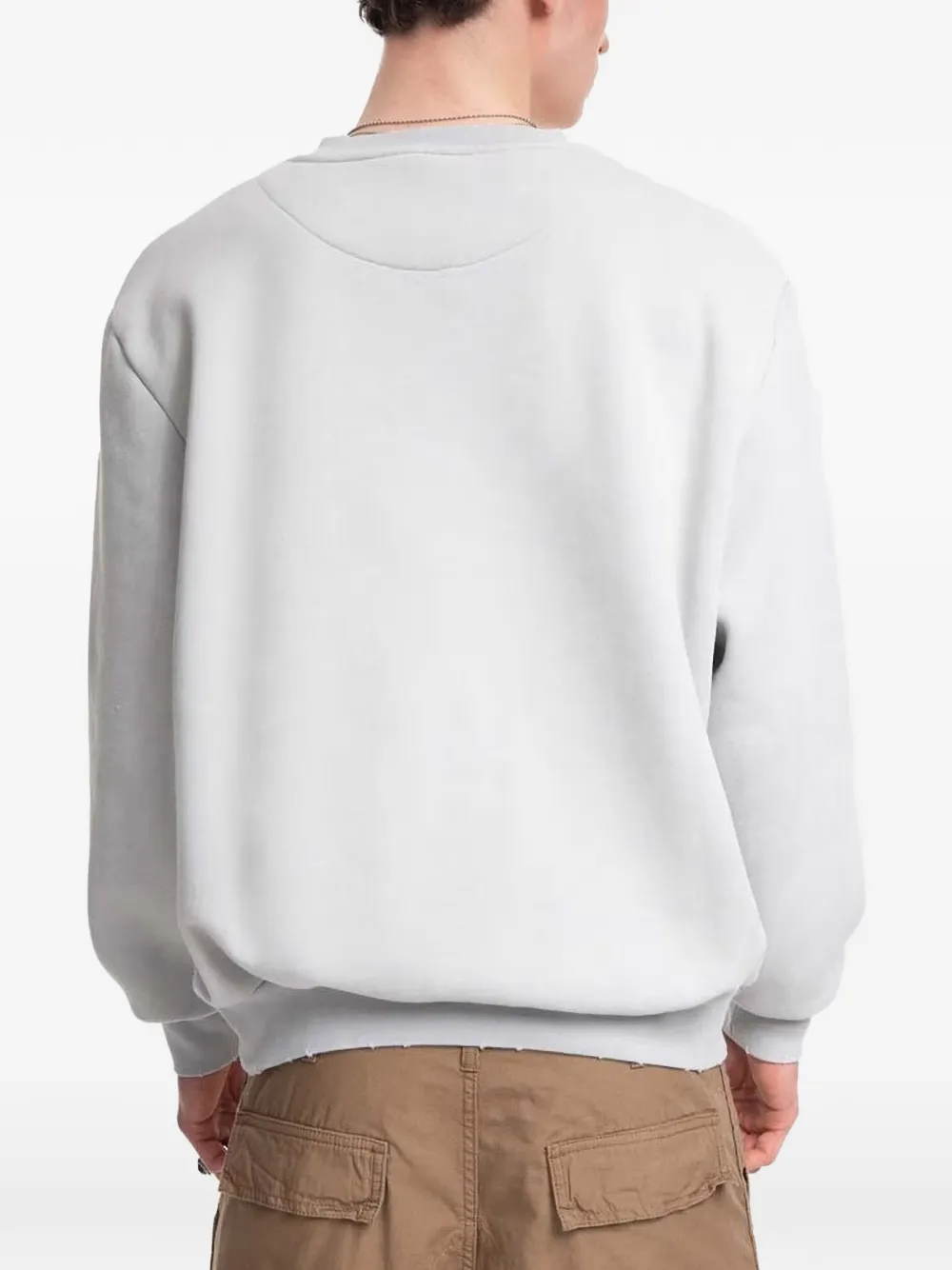 karl kani logo-embroidered sweatshirt Grijs