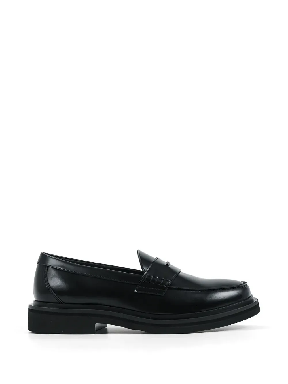 Karl Lagerfeld leather loafers - Nero