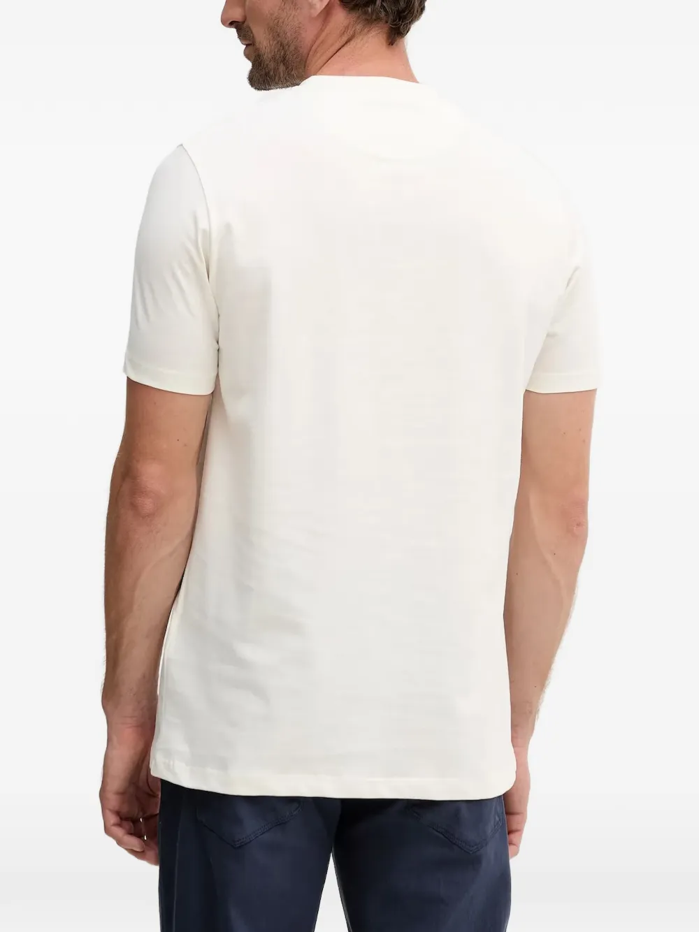 Karl Lagerfeld T-shirt met geborduurd logo Beige