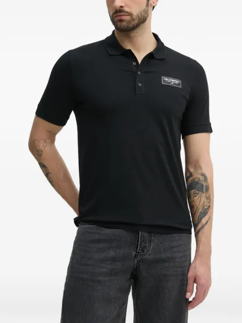 Karl Lagerfeld logo-patch polo shirt