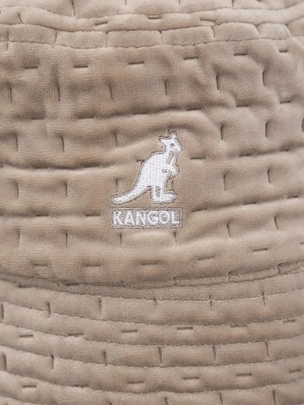 Kangol quilted bucket hat Beige