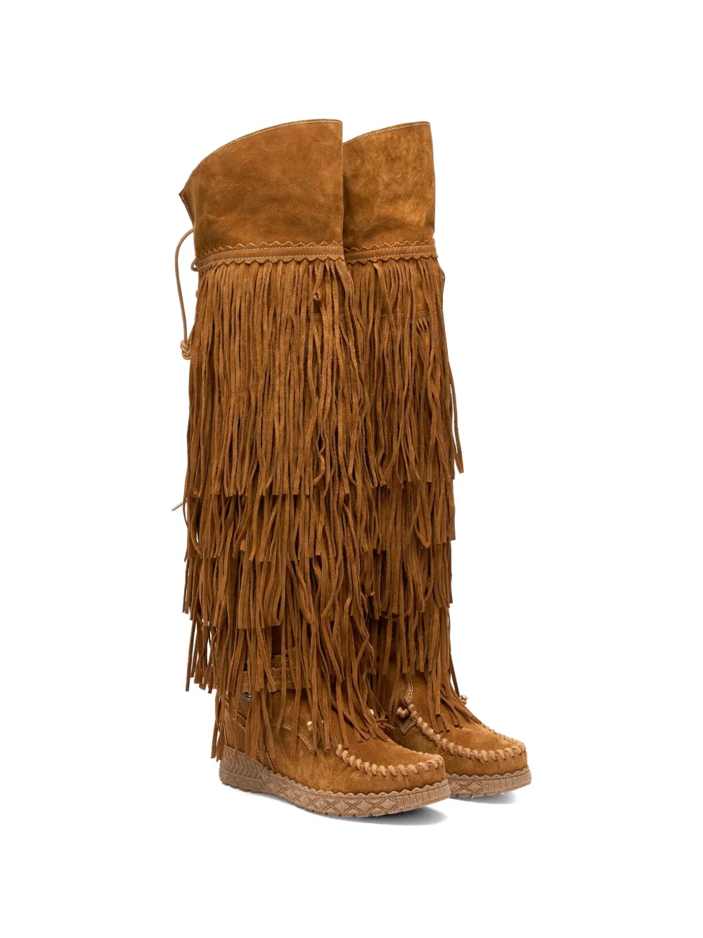 EL VAQUERO Esme laarzen met franje Bruin