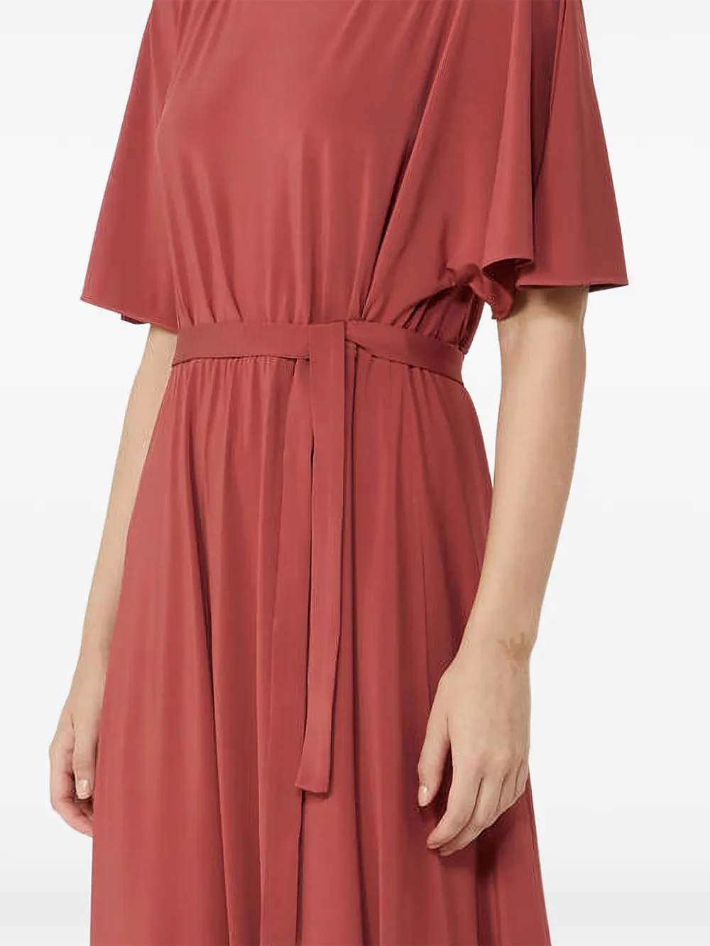  Weekend Max Mara Tie-waist Midi Dress - Red 