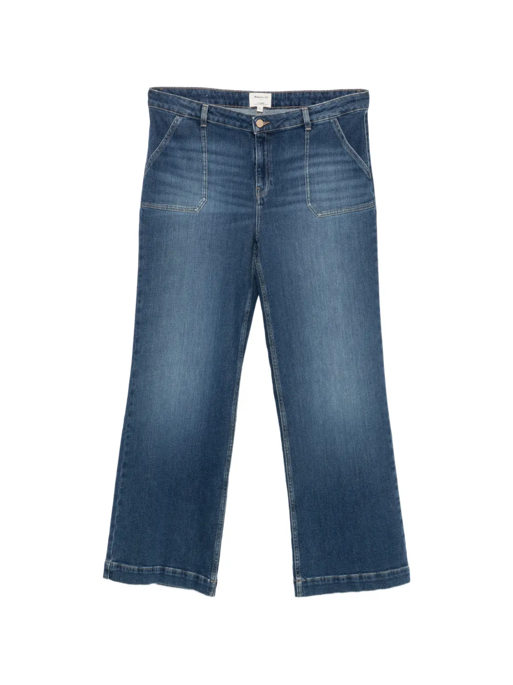 MAISON123 patch-pocket wide-leg jeans - Blau