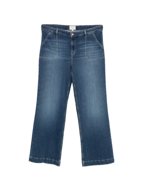 MAISON123 jeans anchos con bolsillos de parche