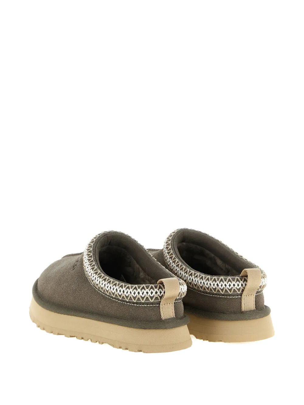 UGG Kids Gevlochten suède sabots Grijs