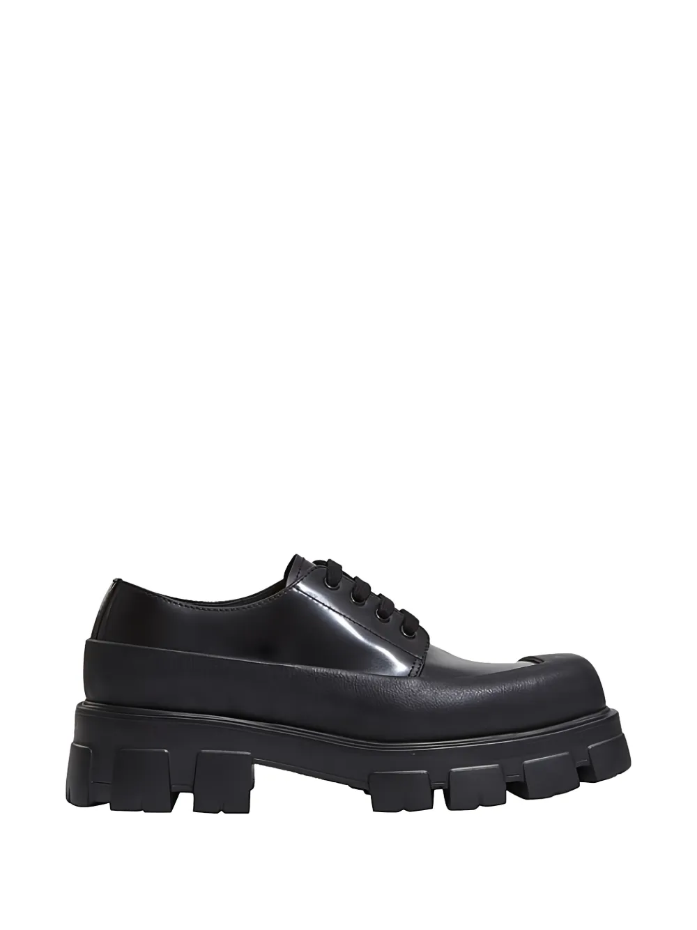 Prada Monolith leather Derby shoes - Nero