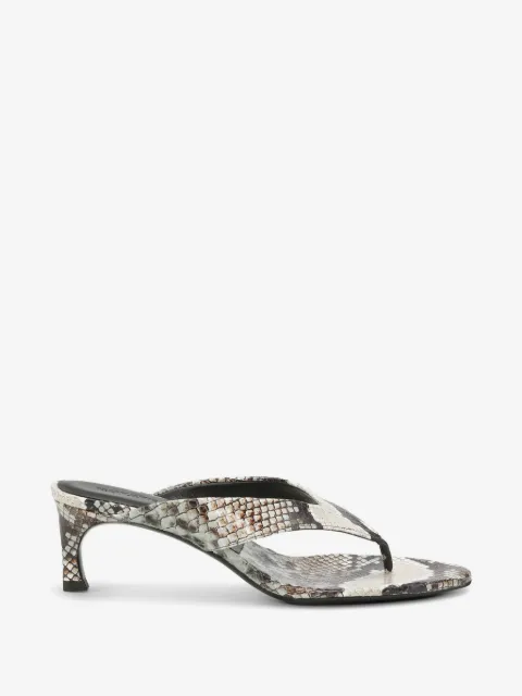 ROTATE BIRGER CHRISTENSEN snake-print leather mules