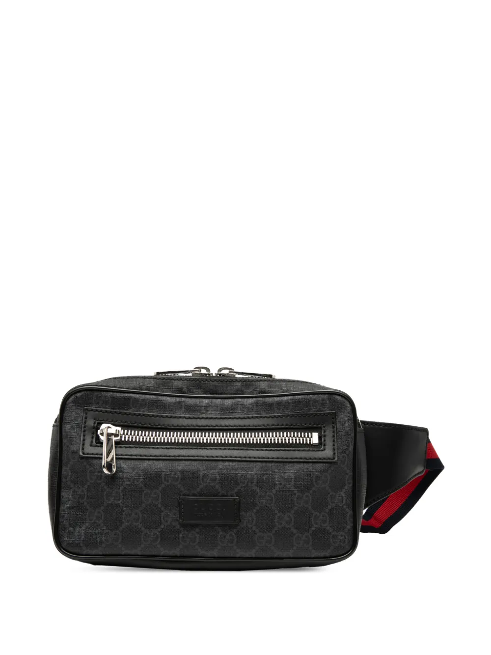 Gucci Pre-Owned 2000-2015 Small GG Supreme Web belt bag - Nero