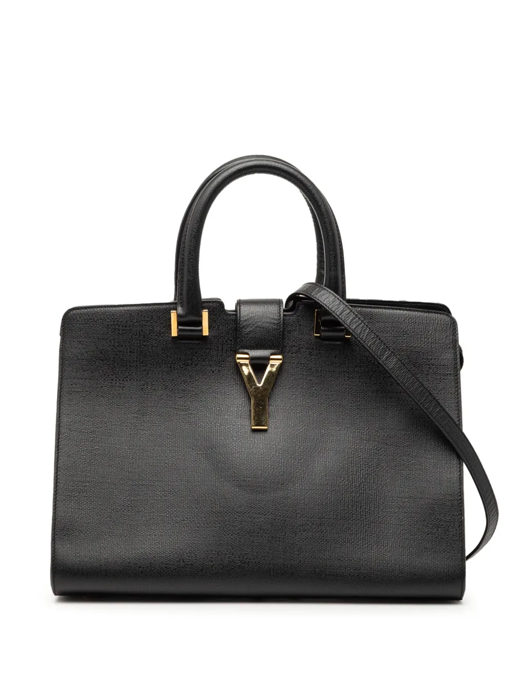 Saint Laurent Pre-Owned 2000-2012 Small Textured Leather Cabas Chyc satchel - Nero