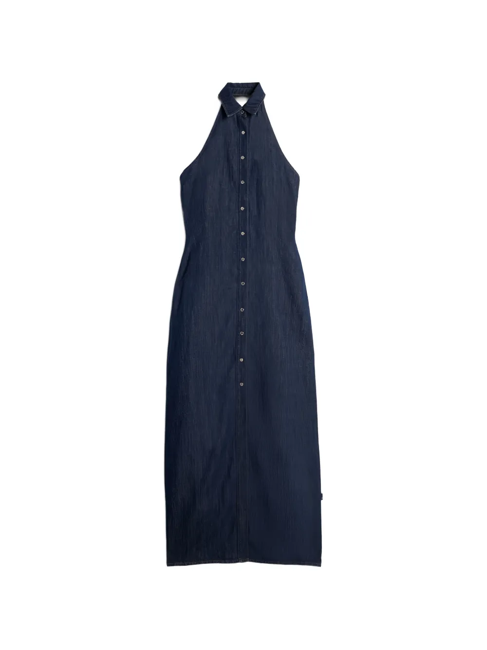 7 For All Mankind buttoned maxi dress - Blu