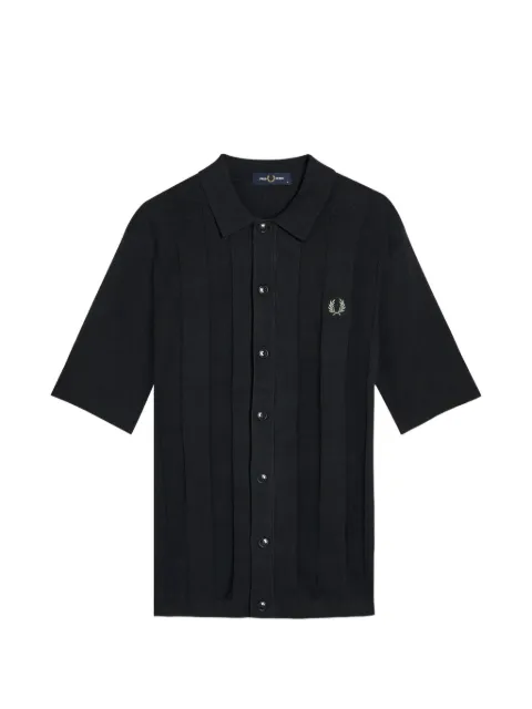 Fred Perry embroidered-logo buttoned shirt