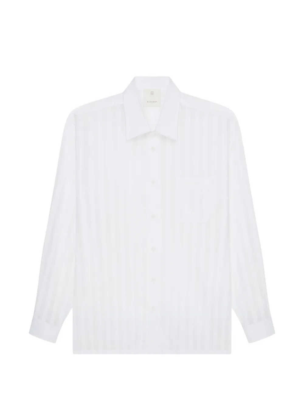 Givenchy long-sleeve striped cotton shirt - Bianco