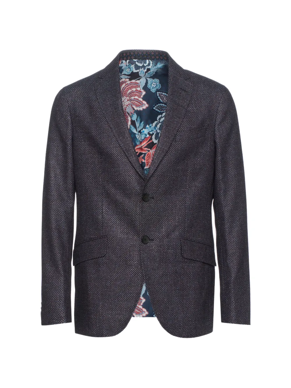 ETRO notched-collar blazer - Grau