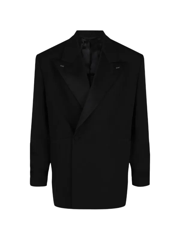 Givenchy Notch-lapel Oversized Blazer in Black
