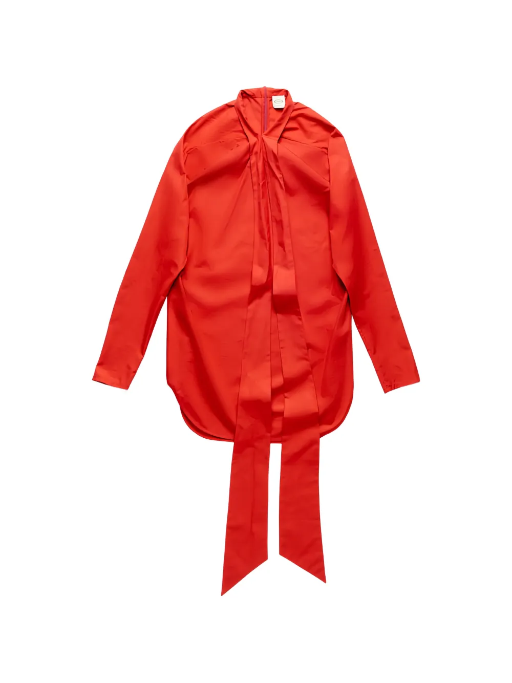 Tod's tie-neck shirt - Rosso