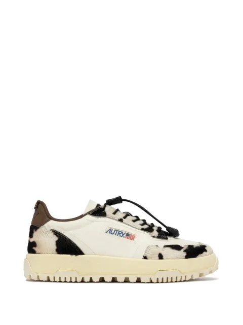 Autry cow-print-detail lace-up sneakers