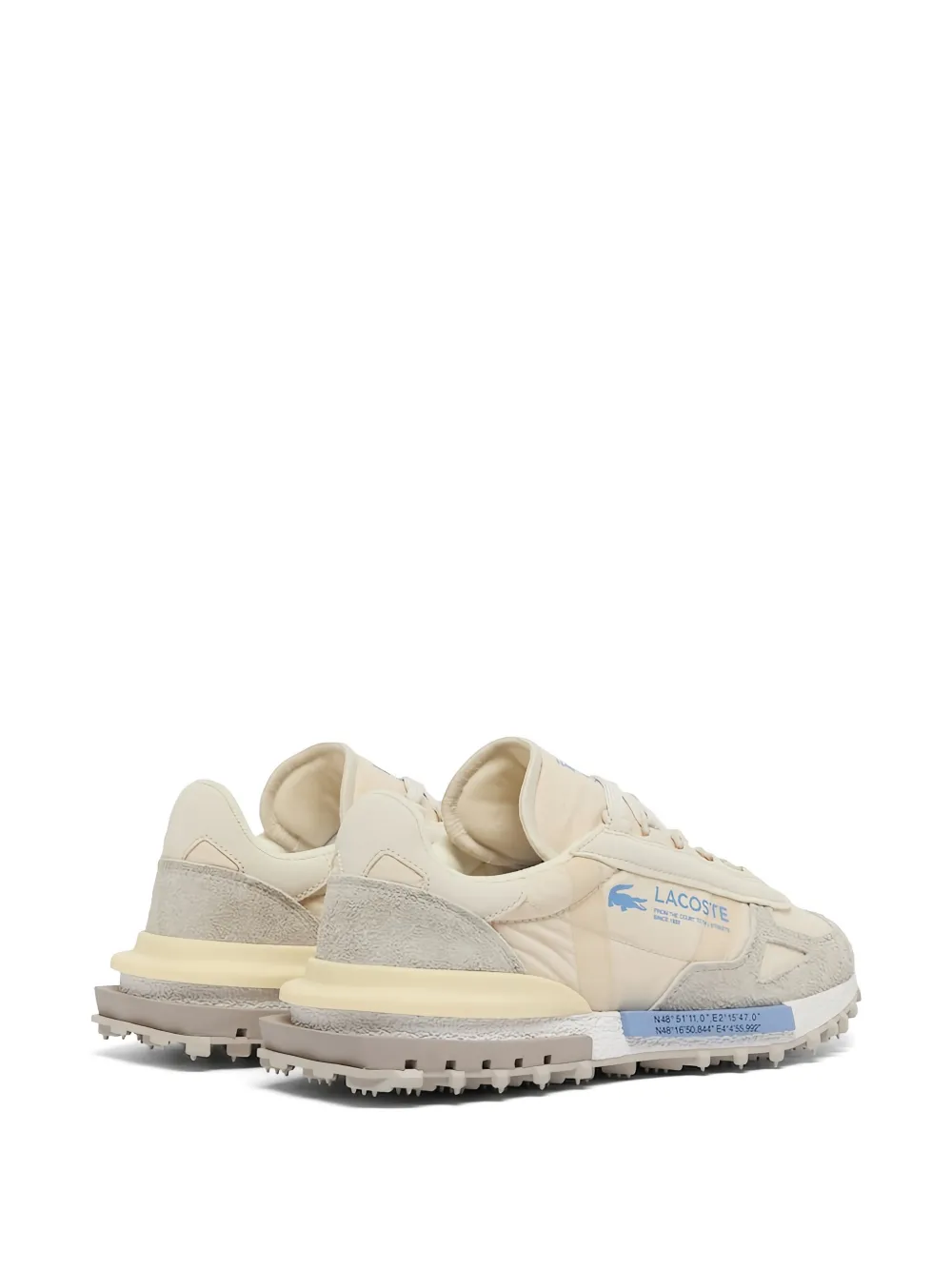 Lacoste Elite Active logo suede sneakers Beige