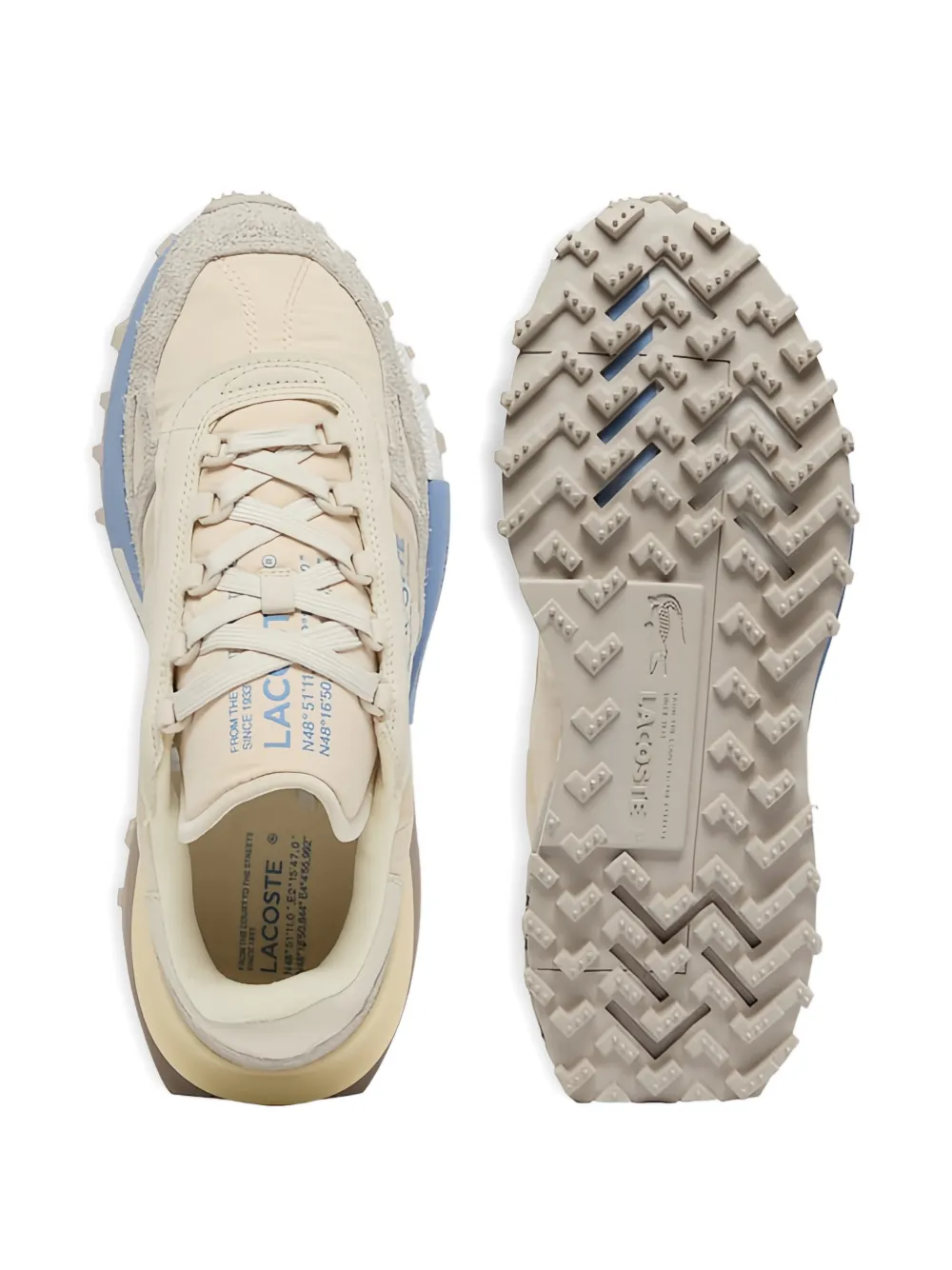 Lacoste Elite Active logo suede sneakers Beige