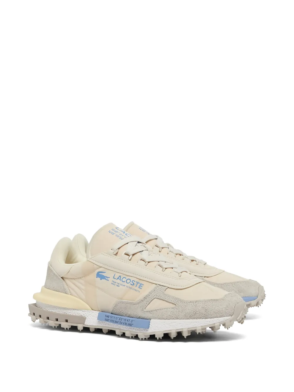 Lacoste Elite Active logo suede sneakers Beige