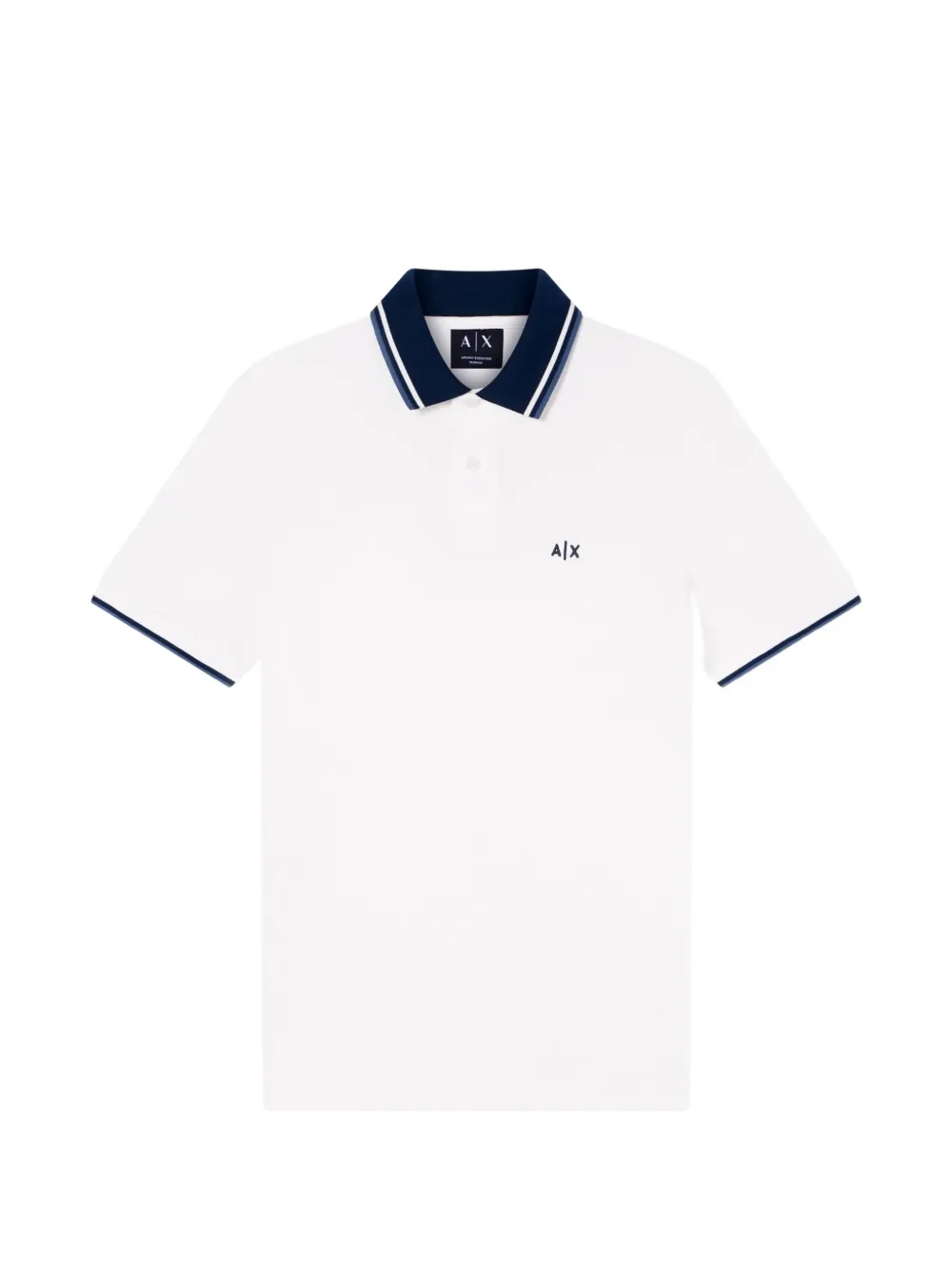 Armani Exchange logo-detail polo shirt - Bianco